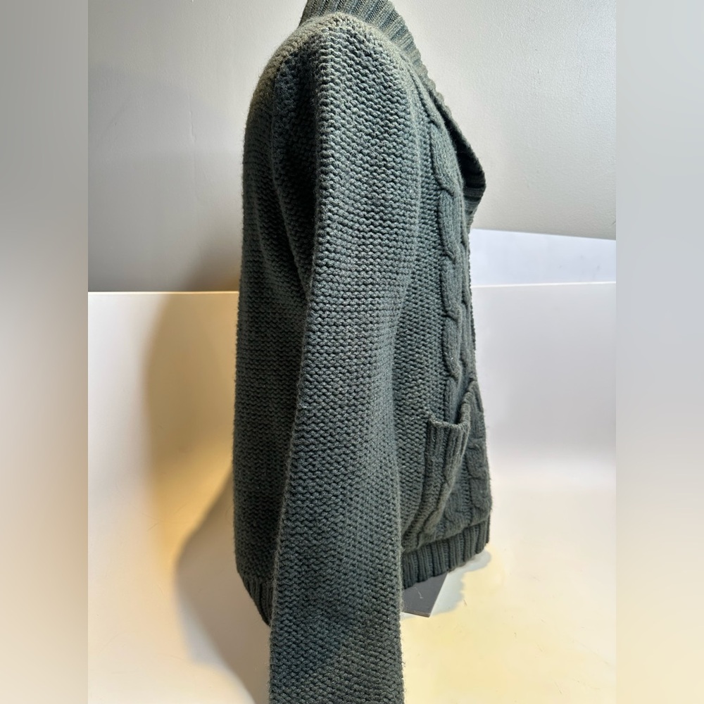 H&M Men's Shawl Collar Cable Knit Cardigan - Picture 2 of 7